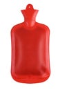 Red rubber hotty on white background Royalty Free Stock Photo