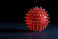 Red rubber massage ball Royalty Free Stock Photo
