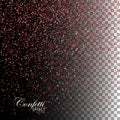 Red Ruby Confetti Glitters.