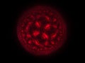 Red ruby fractal globe abstract background Royalty Free Stock Photo