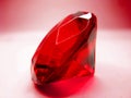 Red ruby gem stone crystal Royalty Free Stock Photo