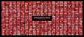 Red ruby glossy gradient, metal foil texture. Color swatch set. Collection of high quality gradients. Shiny metallic
