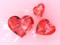 The red ruby heart