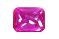 red ruby mineral gem isolated Royalty Free Stock Photo