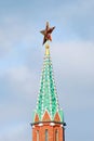 Red ruby star. Moscow Kremlin tower. Royalty Free Stock Photo