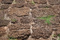 Red Rugged Laterite Stone Blocks Floor Background