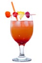 Red Rum Swizzle Royalty Free Stock Photo