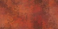 Red rusty painted wall backdrop. Corroded dirty steel sheet. Metal texture. Grunge metallic background