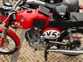 Red Sachs V5 vintage motorbike - detail