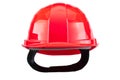 Red safety helmet isolated on white background Royalty Free Stock Photo