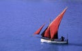 Red sail Royalty Free Stock Photo