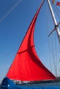 Red sail Royalty Free Stock Photo