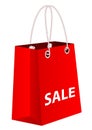 Red sale bag Royalty Free Stock Photo