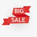 Red Sale banner concept design ,vector illustration.