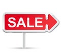 Red sale signboard