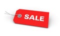 Red sale tag Royalty Free Stock Photo