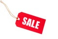 Red Sale Tag Royalty Free Stock Photo