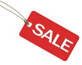 Red sale tag Royalty Free Stock Photo