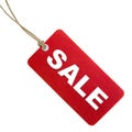 Red Sale Tag Royalty Free Stock Photo