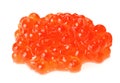 Red salmon caviar heap Royalty Free Stock Photo