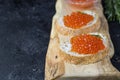 Red salmon caviar