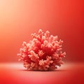 Red salmon coral gradient abstract design