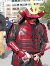 Red Samurai Warrior at the Festival