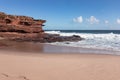 Sand beach in Pot Alley in Kalbarri National Park in Western Australia Royalty Free Stock Photo