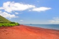 Red sand beach on Rabida Island, Galapagos National Park, Ecuador