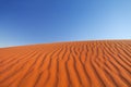 Red sand dune on a clear day, Northern Territory, Australia Royalty Free Stock Photo