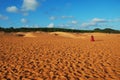 Red Sand Dunes in Mui Ne Royalty Free Stock Photo