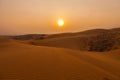 Red Sand Dunes sunset in Vietnam Royalty Free Stock Photo