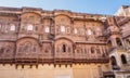 Mehrangarh Fort medieval architecture details at Jodhpur, Rajasthan, India Royalty Free Stock Photo