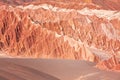 Red sandstone, Atacama desert, Chile Royalty Free Stock Photo