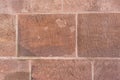 red sandstone brick wall texture Royalty Free Stock Photo
