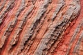 red sandstone cliff wall texture Royalty Free Stock Photo