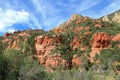 Red Sandstone Cliffs at Oak Creek Canyon, Sedona, Arizona Royalty Free Stock Photo