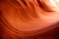 Red sandstone formations at antelope canyon Royalty Free Stock Photo