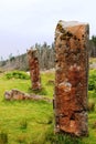 Red sandstone Kilmore Standing Stones