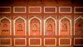 Walls of the Jahangir Palace in Agra, India Royalty Free Stock Photo