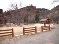 Red sandstone Mountain Inside of Lavern M Johnson County Park in Lyons Colorado