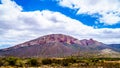 Red Sandstone Mountains of the Little Karoo Region in the Western Cape Province Royalty Free Stock Photo