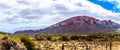 Red Sandstone Mountains of the Little Karoo Region in the Western Cape Province Royalty Free Stock Photo