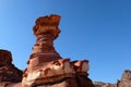 Scenic rock in Eilat Mountains. Royalty Free Stock Photo