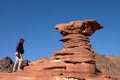 Red sandstone mushroom.