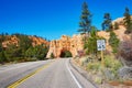 Red sandstone natural bridge in Bryce Canyon National Park in Utah, USA Royalty Free Stock Photo