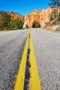 Red sandstone natural bridge in Bryce Canyon National Park in Utah, USA Royalty Free Stock Photo