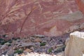 Sandstone rocks and petroglyphs at Capitol Reef National Park outside of Torrey, Utah Royalty Free Stock Photo