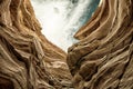 Red Sandstones with sky in the Red Canyon in Israel