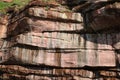 Red sanstone cliff, Fleswick Bay, St Bees Head, UK